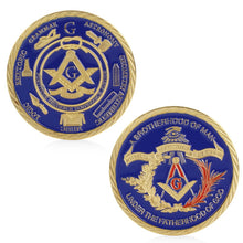 Load image into Gallery viewer, Masonic Brotherhood Coin