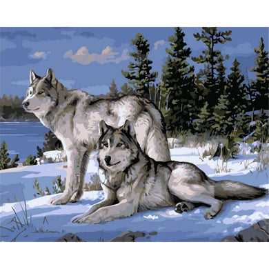 Wolf Canvas Frameless